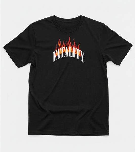 Fatality Flaming Skull T -Shirt